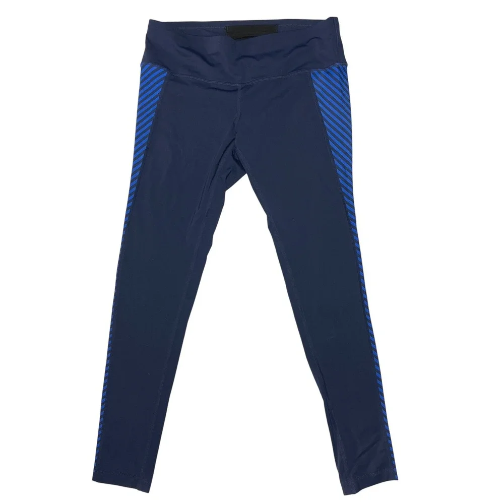 Athleta Womens Leggings‎ Medium Blue Stretch Athletic Workout EUC